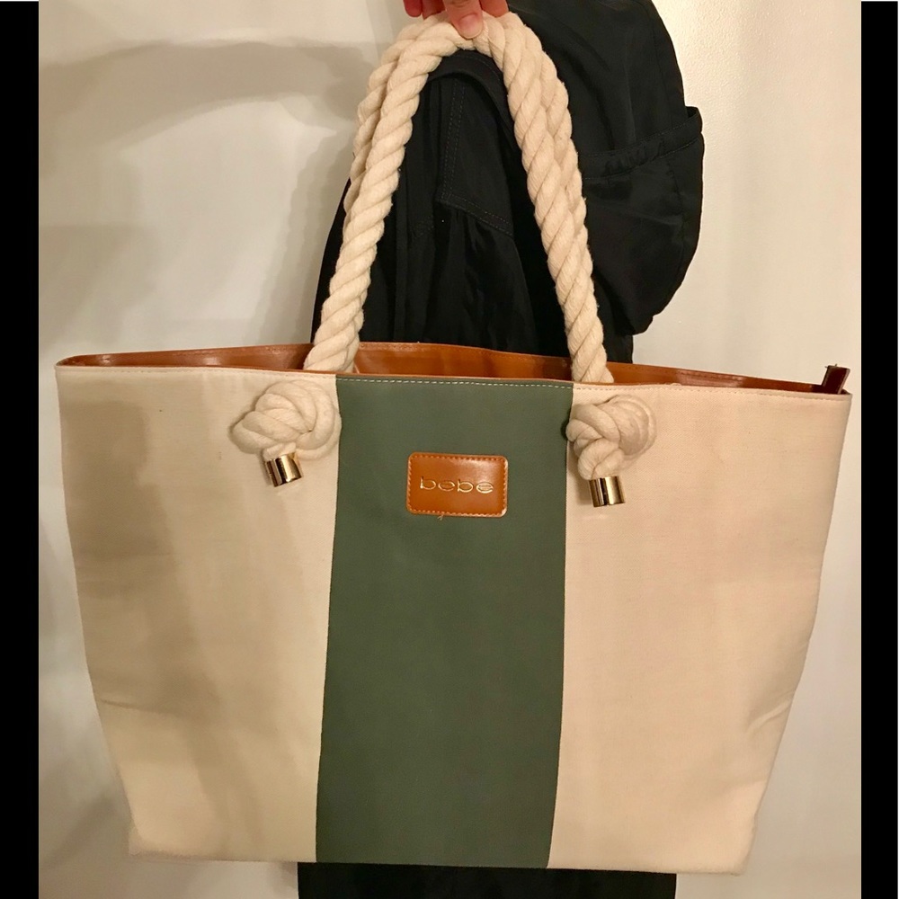BEBE Canvas / Beach/ Boat- Shoulder/ Tote Bag